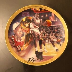 Michael Jordan collectible plate